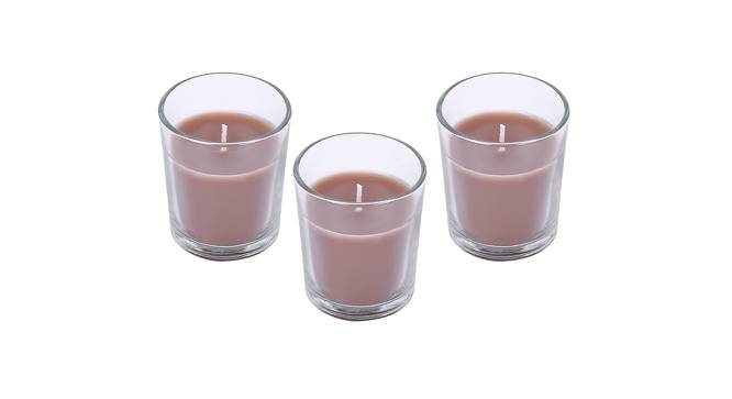 Christopher Hazelnut Creme Scented Candles Set of 3 (Brown) by Urban Ladder - Front View Design 1 - 607187