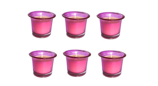 Jess Rose Scented Candles Set of 6 (Pink) by Urban Ladder - Front View Design 1 - 607194