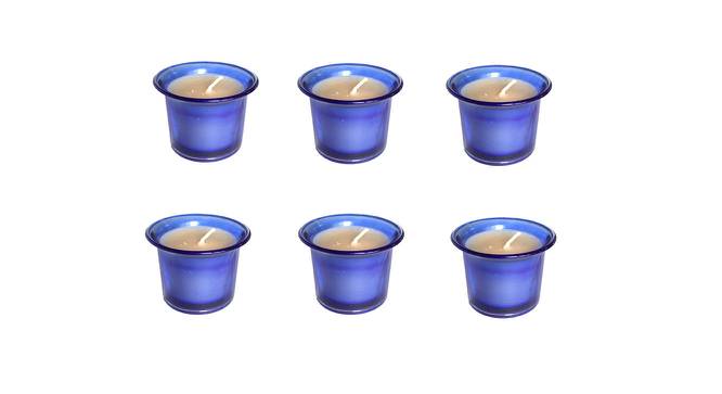 Lyle Lavender Field Scented Candles Set of 6 (Blue) by Urban Ladder - Front View Design 1 - 607195