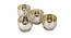 Elvis Silver Glass Tealight Holders -  Set Of 4 (Silver) by Urban Ladder - Front View Design 1 - 607249