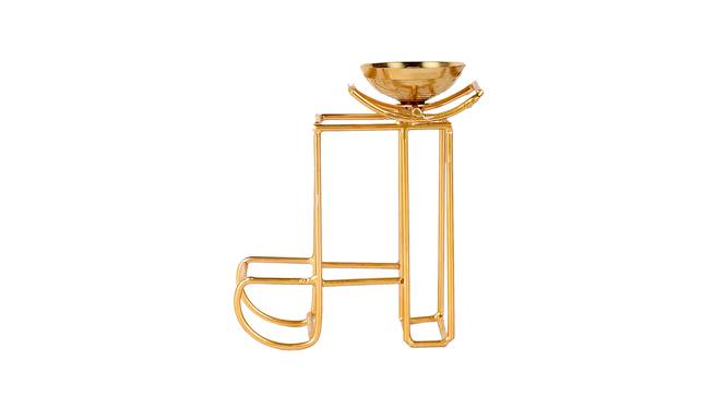 Everitt Gold Metal Tealight Holders (Gold) by Urban Ladder - Design 1 Side View - 607277