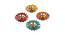 Gus Multicolor Metal Tealight Holders -  Set Of 4 (Multicolor) by Urban Ladder - Front View Design 1 - 607344