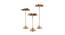 Oscar Gold Metal Tealight Holders -  Set Of 3 (Gold) by Urban Ladder - Front View Design 1 - 607353