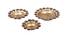 Stella Gold Metal Tealight Holders -  Set Of 3 (Gold) by Urban Ladder - Front View Design 1 - 607359