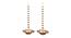 Ash Gold Metal Tealight Holders -  Set Of 2 (Gold) by Urban Ladder - Front View Design 1 - 607366