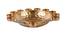 Tennyson Gold Metal Tealight Holders -  Set Of 3 (Gold) by Urban Ladder - Design 1 Side View - 607386