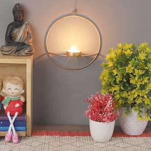 Lighting In Mumbai Design Gold Metal Tealight Holders Set of 2