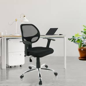 Study In Avanshi Design Kagan Metal Study Chair in Black Colour