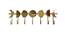 Pelton Gold Metal 1 Hook Key Holder (Gold) by Urban Ladder - Front View Design 1 - 607777
