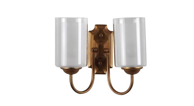 Alaina Gold Metal Wall Light (Antique Gold) by Urban Ladder - Front View Design 1 - 607801