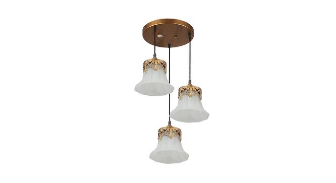 Ethan Gold Metal Hanging Light (Antique Gold) by Urban Ladder - Front View Design 1 - 607815