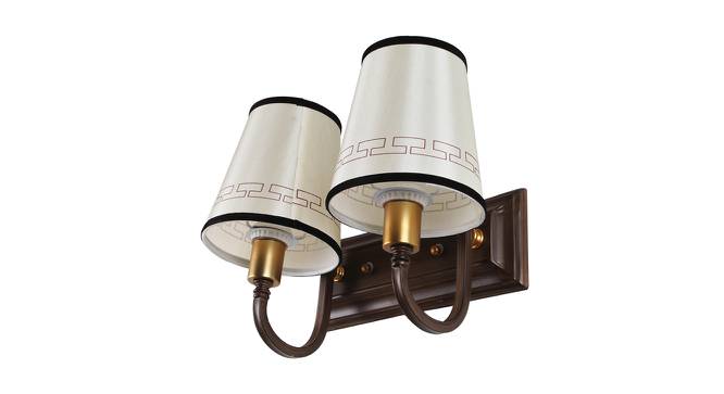 Emma Brown Metal Wall Light (Brown & Gold) by Urban Ladder - Front View Design 1 - 607823