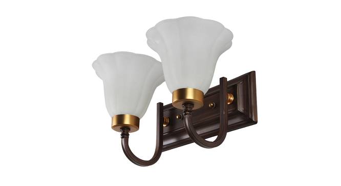 Shia Brown Metal Wall Light (Brown & Gold) by Urban Ladder - Front View Design 1 - 607828