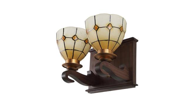 Percy Brown Metal Wall Light (Brown & Gold) by Urban Ladder - Front View Design 1 - 607949