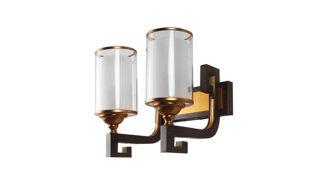 Charlotte Brown Metal Wall Light (Brown & Gold) by Urban Ladder - Front View Design 1 - 607951