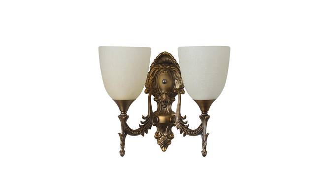 Jethro Gold Metal Wall Light (Antique Gold) by Urban Ladder - Front View Design 1 - 608043