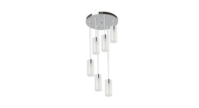 Iero Blue Metal Hanging Light (Chrome) by Urban Ladder - Front View Design 1 - 608051