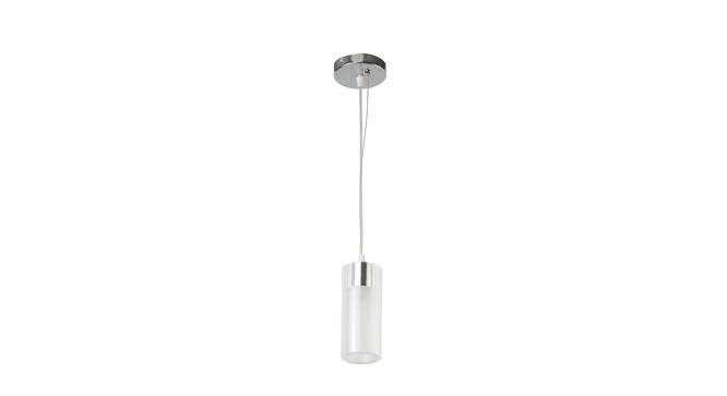 Tucker Blue Metal Hanging Light (Chrome) by Urban Ladder - Front View Design 1 - 608054