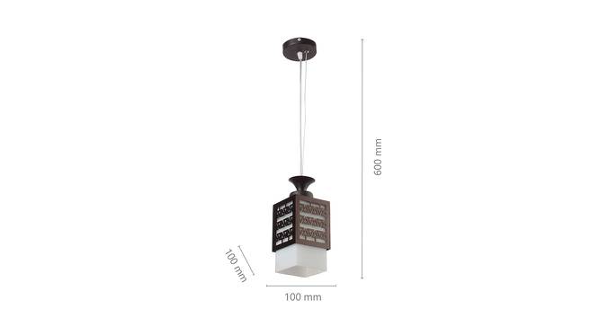 Leo Brown Metal Hanging Light (Dark Wood) by Urban Ladder - Design 1 Dimension - 608125