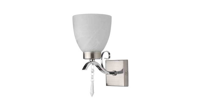 Emily Silver Metal Wall Light (Satin Nickel Chrome) by Urban Ladder - Front View Design 1 - 608131