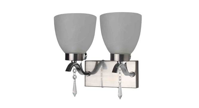 Amber Silver Metal Wall Light (Satin Nickel Chrome) by Urban Ladder - Front View Design 1 - 608132