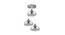 Wesley Silver Metal Hanging Light (Satin Nickel White) by Urban Ladder - Front View Design 1 - 608147