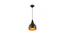 Bosco Black Metal Hanging Light (Black & Gold) by Urban Ladder - Front View Design 1 - 608171