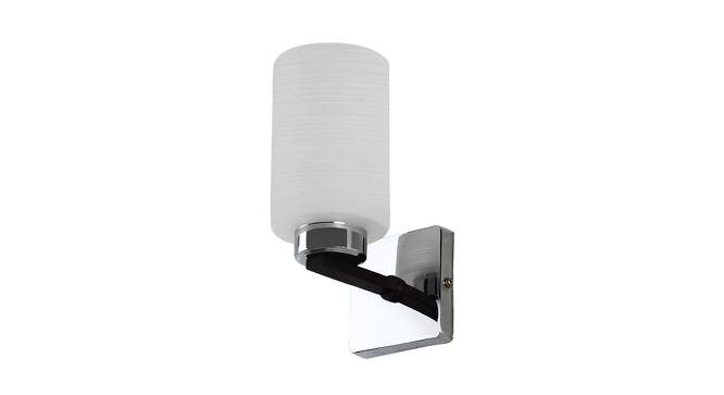 Mercle Brown Metal Wall Light (‎Chrome Dark Wood) by Urban Ladder - Front View Design 1 - 608178