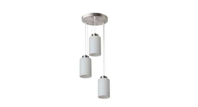Charlie Silver Metal Hanging Light (Satin Nickel) by Urban Ladder - Front View Design 1 - 608207