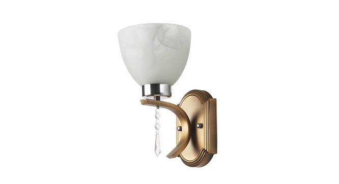 Ivory Gold Metal Wall Light (Antique Gold) by Urban Ladder - Front View Design 1 - 608215