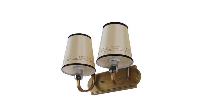 Phoenix Gold Metal Wall Light (Antique Gold) by Urban Ladder - Front View Design 1 - 608231