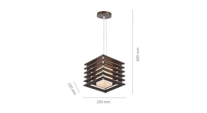Shelby Brown Metal Hanging Light (Dark Wood) by Urban Ladder - Design 1 Dimension - 608260
