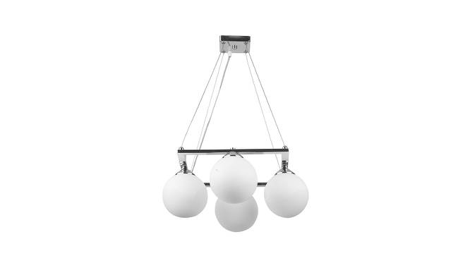 Cameron Blue Metal Hanging Light (Chrome) by Urban Ladder - Front View Design 1 - 608320