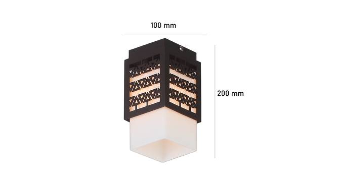 Ursa Brown Metal Ceiling Light (Dark Wood) by Urban Ladder - Design 1 Dimension - 608367