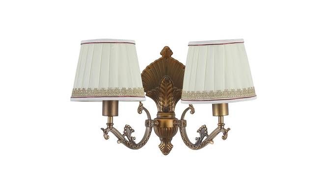 Armanti Gold Metal Wall Light (Antique Gold) by Urban Ladder - Front View Design 1 - 608476
