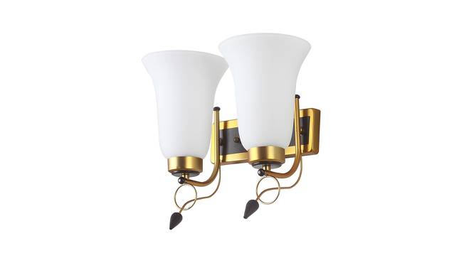 Arrow Brown Metal Wall Light (Antique Gold Wood) by Urban Ladder - Front View Design 1 - 608479