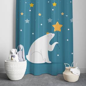 Home Decor In Guwahati Design Teal Blue Polyester Room Darkening Door Curtain