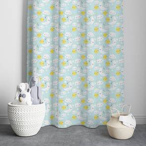 Home Decor In Guwahati Design Blue Polyester Room Darkening Door Curtain
