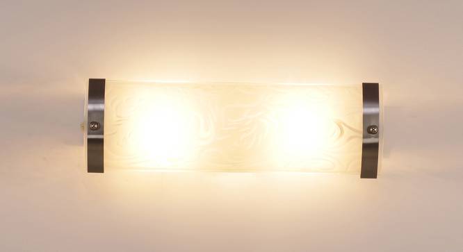 Cesar White Glass Wall Light (White) by Urban Ladder - Front View Design 1 - 608949