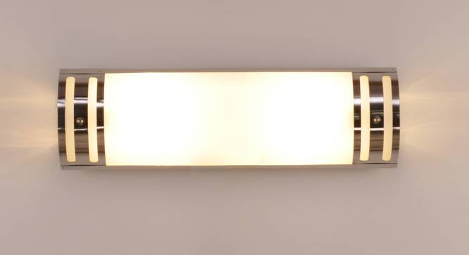 Malik White Glass Wall Light (White) by Urban Ladder - Front View Design 1 - 608951