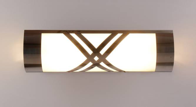 Zayne White Glass Wall Light (White) by Urban Ladder - Front View Design 1 - 608956