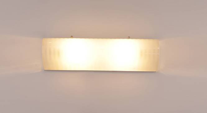 Kade White Glass Wall Light (White) by Urban Ladder - Front View Design 1 - 609029