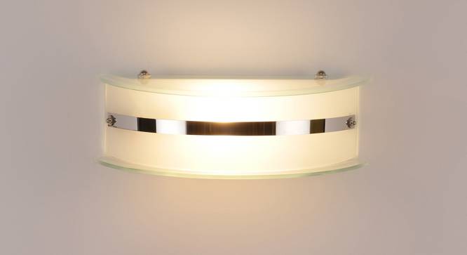 Hector White Glass Wall Light (White) by Urban Ladder - Front View Design 1 - 609033