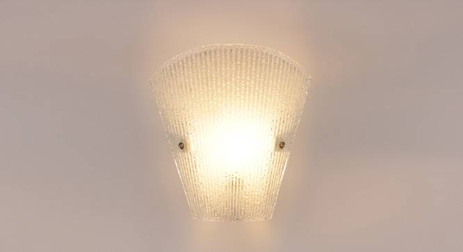 Ronisha White Glass Wall Light (White) by Urban Ladder - Front View Design 1 - 609049