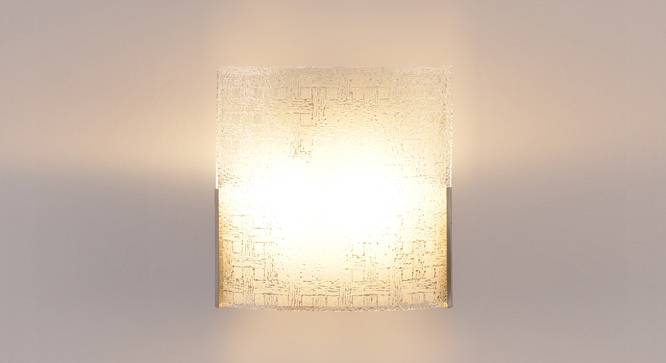 Kelcie White Glass Wall Light (White) by Urban Ladder - Front View Design 1 - 609051