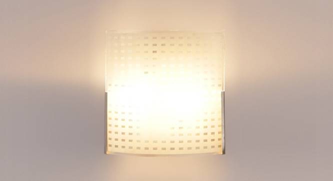 Shanita White Glass Wall Light (White) by Urban Ladder - Front View Design 1 - 609052