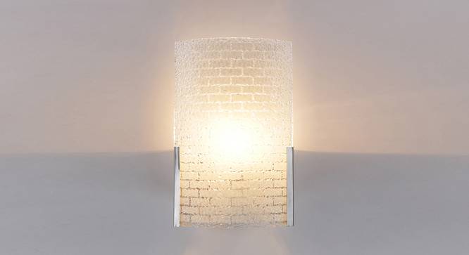 Clayburn White Glass Wall Light (White) by Urban Ladder - Front View Design 1 - 609056