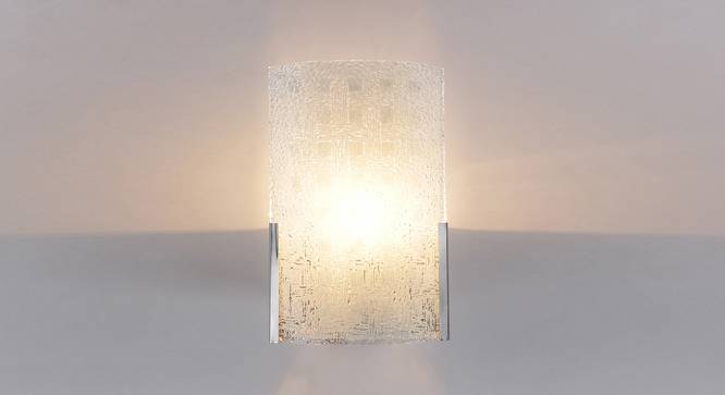 Eydie White Glass Wall Light (White) by Urban Ladder - Front View Design 1 - 609059