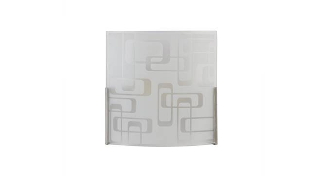 Chelsae White Glass Wall Light (White) by Urban Ladder - Design 1 Side View - 609105