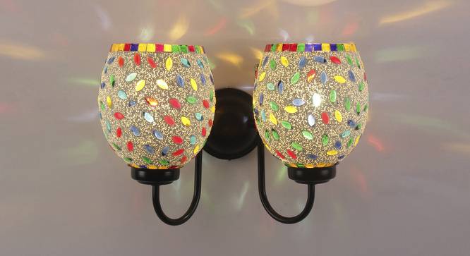 Nathaniel Multicolor Glass Wall Light (Multicolor) by Urban Ladder - Front View Design 1 - 609184